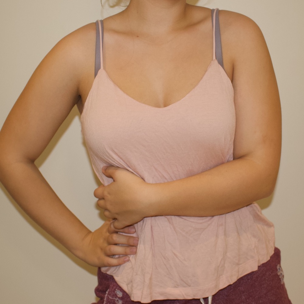 Light Pink Loose Fitting Tanktop